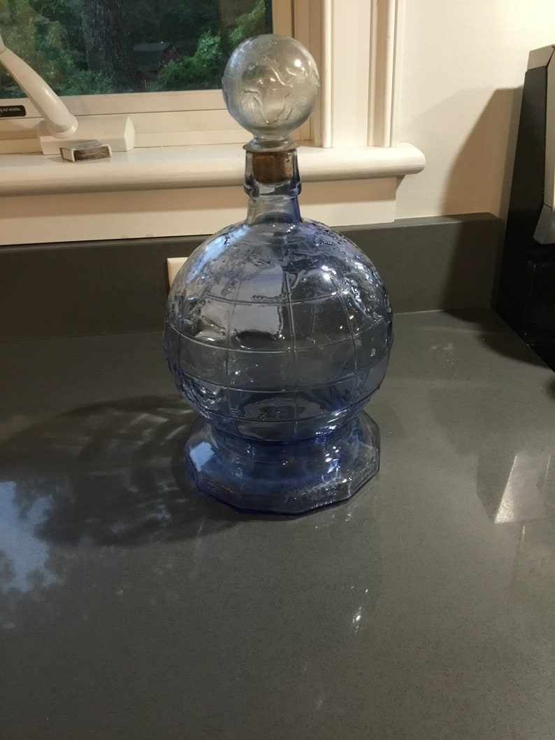 Glass Globe Decanter Emhart Export US Bicentennial Etsy