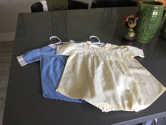 Vintage Baby Cotton Sun Suits or Onesies Pair of … - image 6