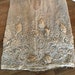 Antique Netted Lace Dress Pieces with Velvet Appliques 2 Pieces for Upcycling Shabby Chic Victorian Edwardian Appliqued and Beaded Skirt