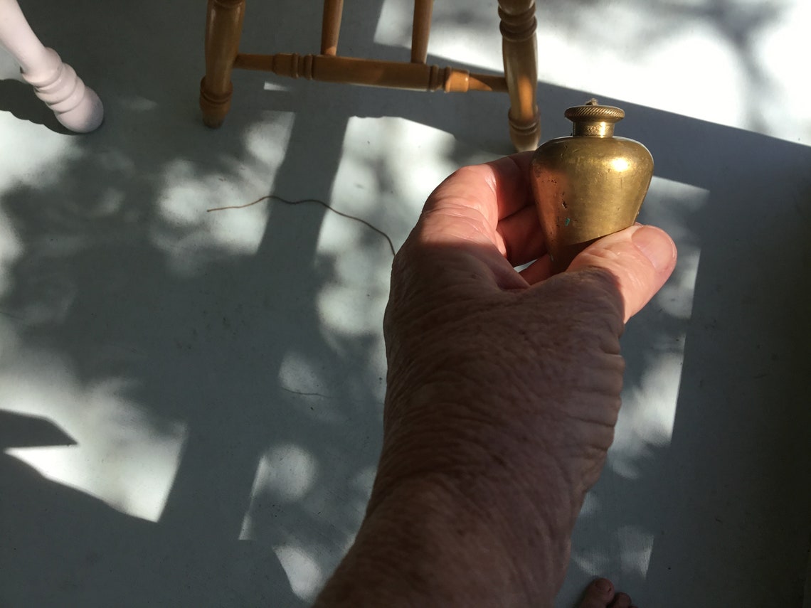 Vintage Tool Brass Plumb Bob and Mini Case Metal Plumb Weighs Etsy