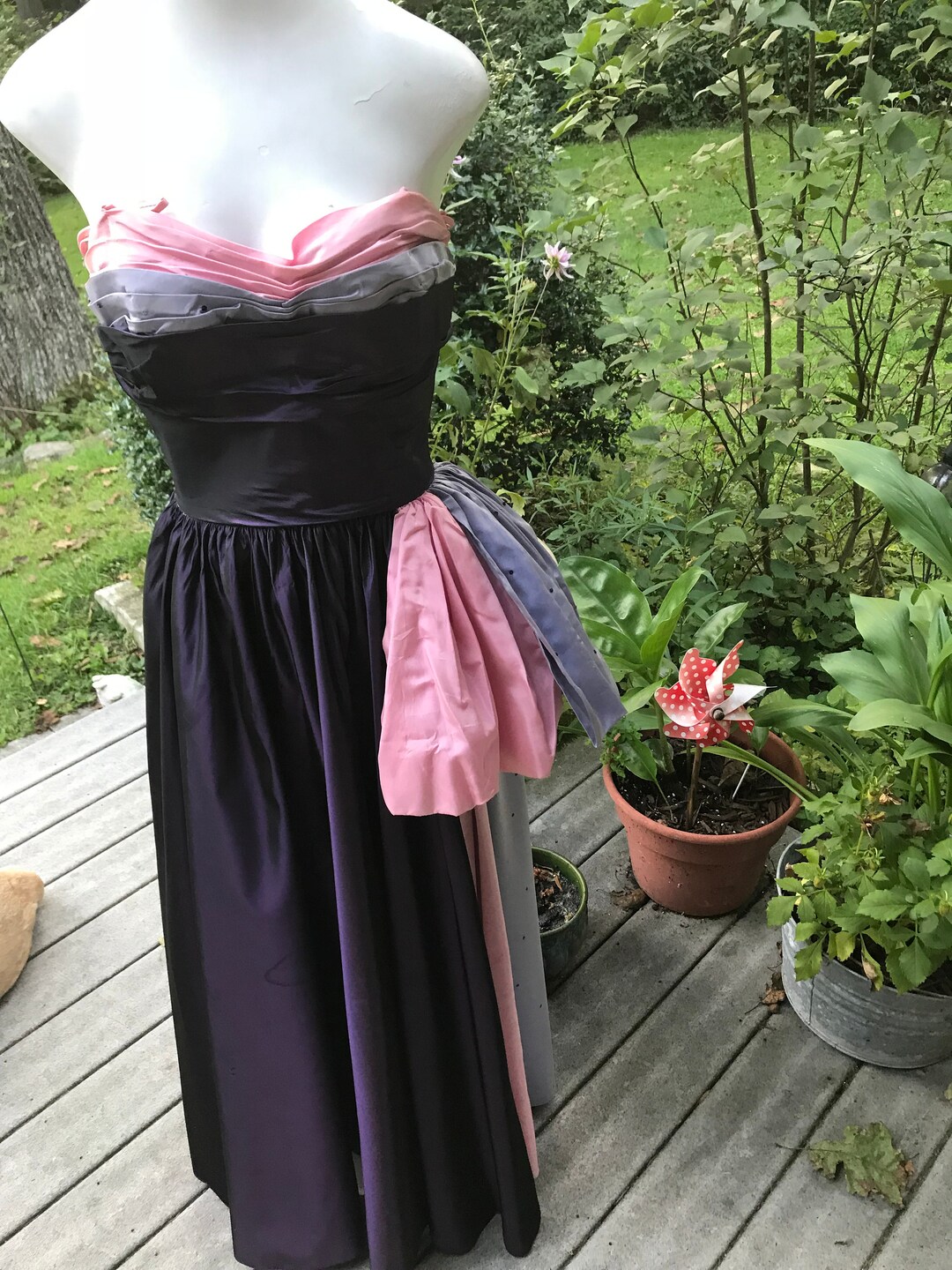 VTG Purple Glitter Gown NWT (XL)