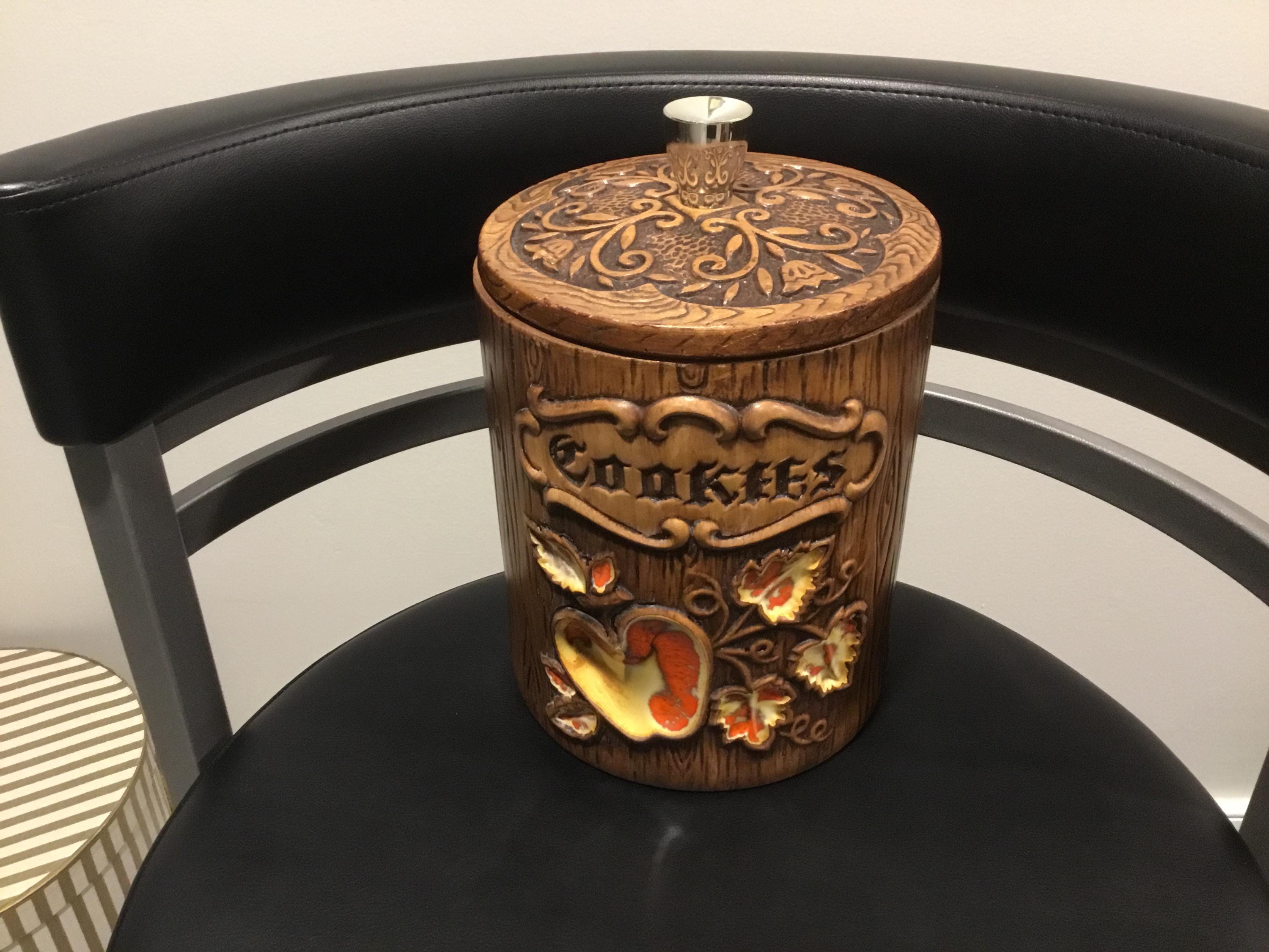 Faux wood cookie jar - Etsy 日本 Faux wood cookie jar - Etsy 日本