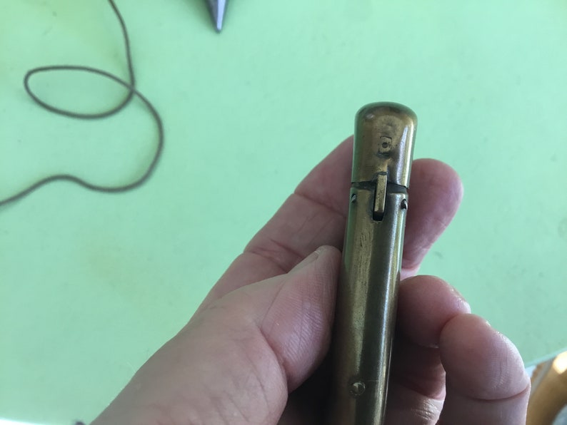 Vintage Tool Brass Plumb Bob and Mini Case Metal Plumb Weighs Etsy