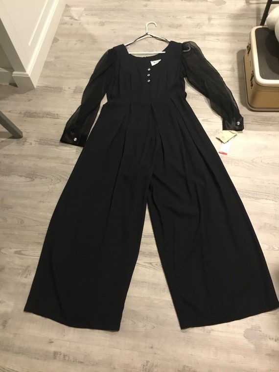 Black Jumpsuit Dressy 90’s Jumpsuit - Palazzo Pant