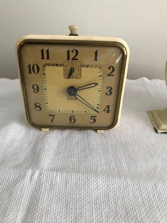 Vintage Alarm Clock Wind Up Alarm Clock By Chief Made In Usa Etsy