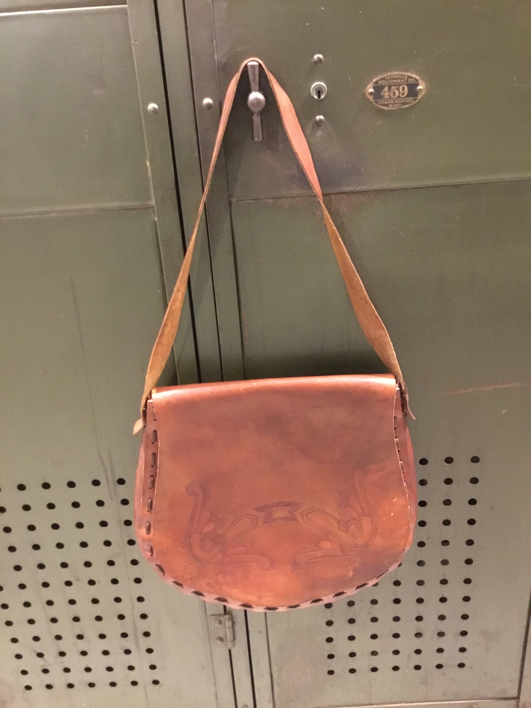 70's leather purse