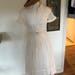 50s 60s Summer Dress Vintage Cotton Dress White Eyelet Summer Dress Sundress Big Skirt Audrey Look Shirtwaist Street Style Large Eyelets