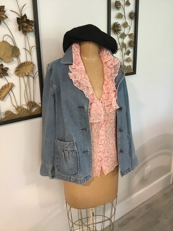 J jill denim jacket sale