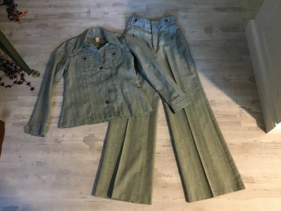 Wrangler 70's Flared Leg Bell Bottoms and Matching