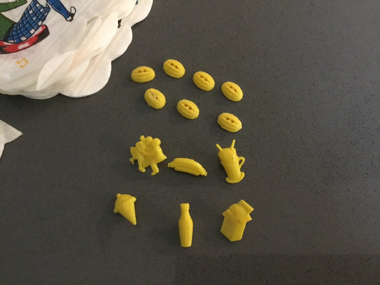 Soda Fountain Themed Buttons and Napkins Ice Cream Cone Cola Etsy