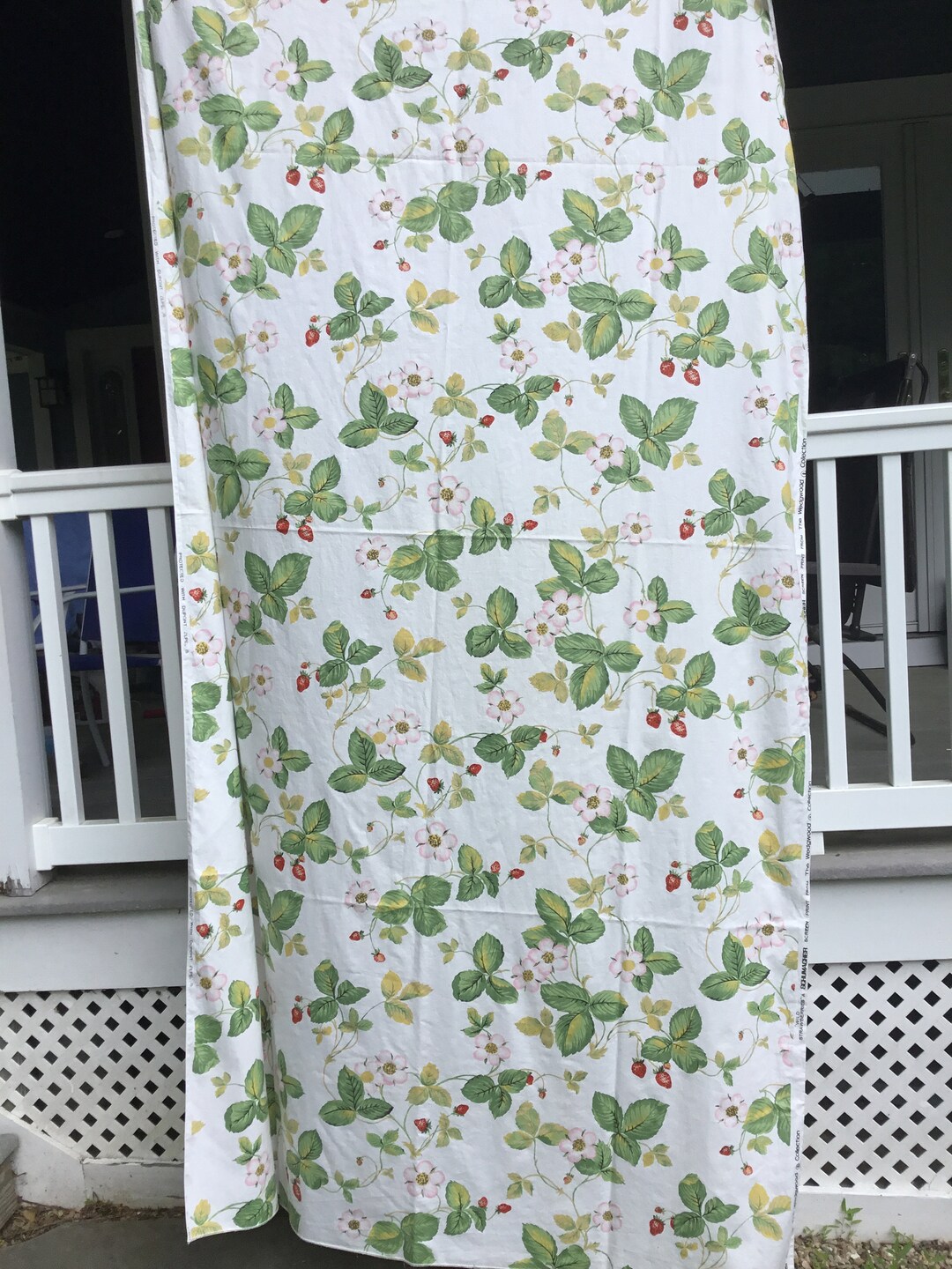 Schumacher Wild Strawberries Fabric Vintage Fabric Strawberries and