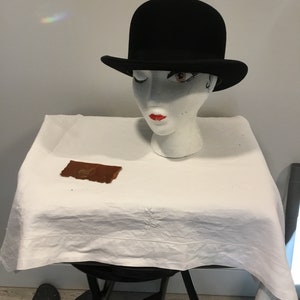 Vintage Bowler Hat 7 1/2 - Etsy