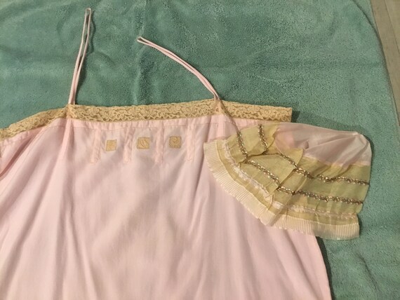 Vintage Teddy Full Chemise - Knickers Silk Linger… - image 3