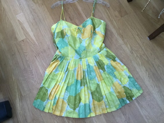 60's GaBar Floral Swimsuit Playsuit Sunsuit Romper
