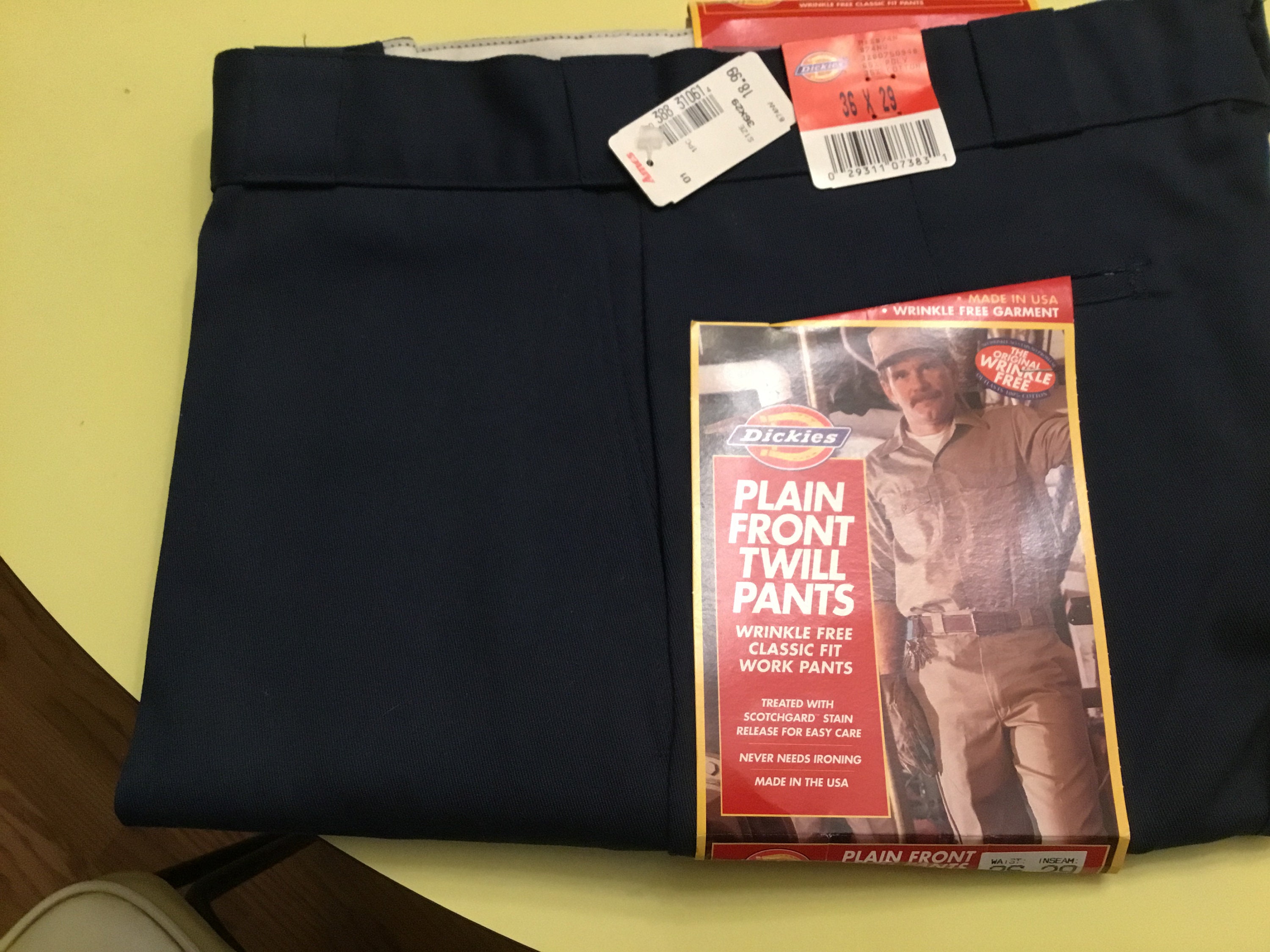 NOS NWT Dickies Brand Pants Plain Front Twill Pants NOS NWT Dickies Brand Pants Plain Front Twill Pants