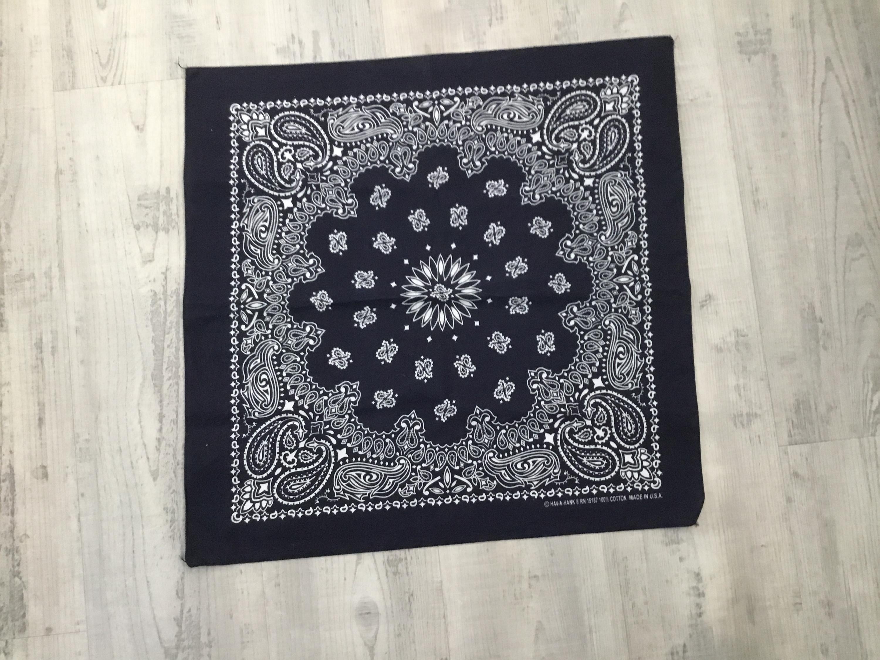 SUBU× HAV-A-HANK VTG Orange Hav-A-Hank Selvedge Cotton Bandana Handkerchief