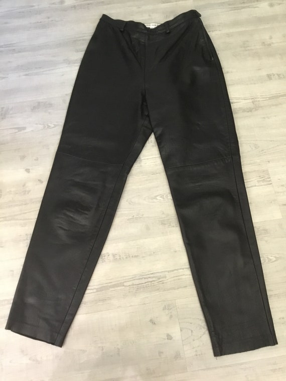 Leather Pants Black Leather Pants Gruppo Americano Le… - Gem