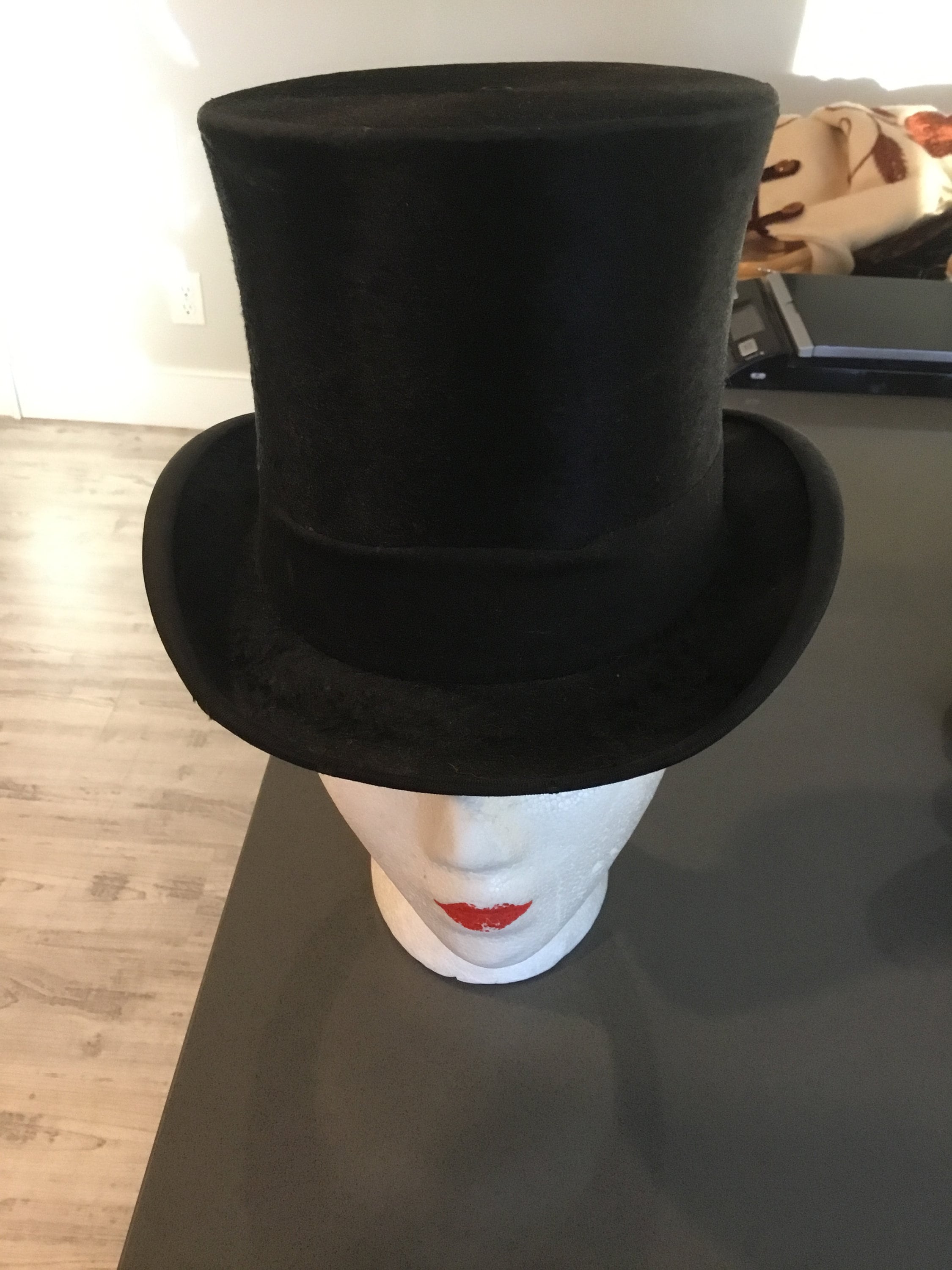 Beaver Top Hat Antique Hat George E. Schnell Co. Tonawanda