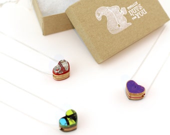 Skateboard Heart Necklace, Chubby Heart Jewelry, Heart Necklace, Heart Pendant, Skateboard Gift, Skateboarder Gift, Valentines Gift For Her