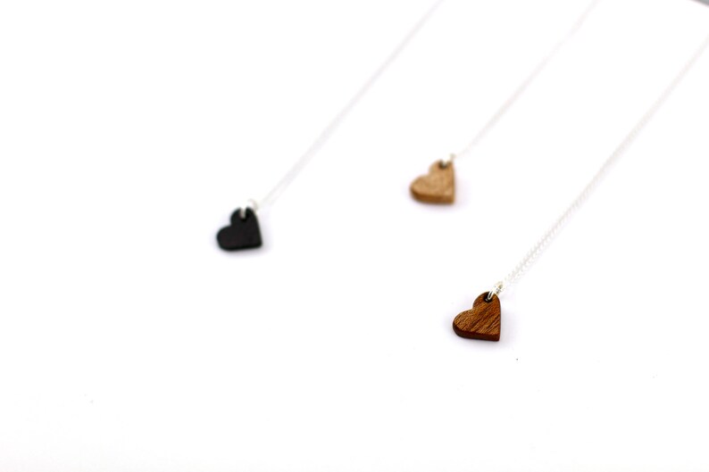 Wooden Gift Heart Necklace Wood Anniversary Gift Wooden Necklace Wood Heart Valentine/'s Gift 5th anniversary gift Wooden Heart