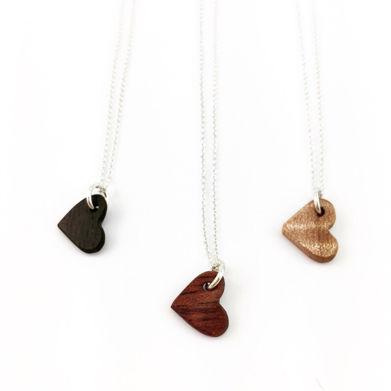 Wooden Gift Heart Necklace Wood Anniversary Gift Wooden Necklace Wood Heart Valentine/'s Gift 5th anniversary gift Wooden Heart