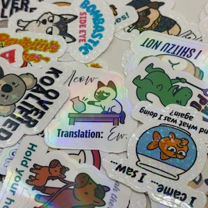 Bulk Cute Funny Animal Pun Stickers - Pick Your Pack!