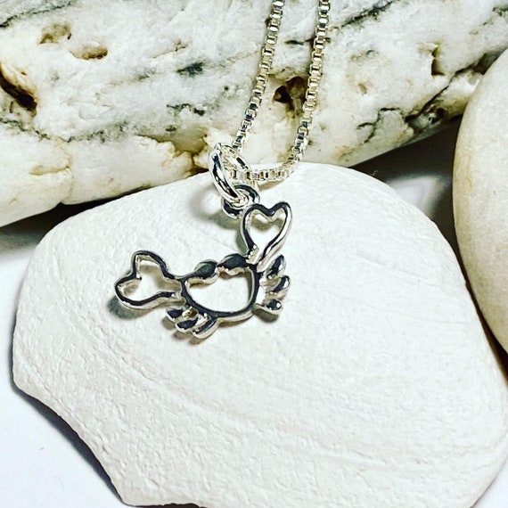 Hali Swarovski Crystal Blue Crab Necklace Hali Swarovski Crystal Blue Crab Necklace
