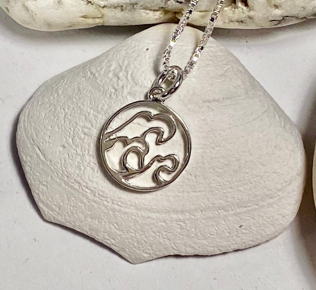 925 Sterling Silver Nova Scotia Wave Necklace Ocean Inspired Etsy Canada