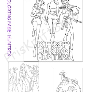 K-pop Demon Hunters Activity Worksheets for Kids | Party Favors