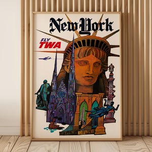 FLY TWA NEW YORK 壁掛けアート FLY TWA NEW YORK 壁掛けアート New York Times Square - Fly