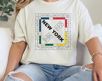 New York Monopoly Shirt, New York Shirt, Carrie New York Monopoly Shirt, Trendy Shirt, And Just Like That Crewneck Shirt, New York Monopoly