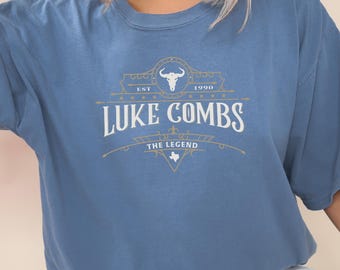 Luke Combs The Legends Est 1990 T-Shirt, Country Music Shirt, Luke Combs Bullhead Tour 2023 Tee, Music Lovers Shirt