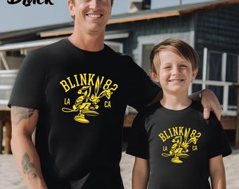 Blink 182 T-Shirt, Retro Blink 182 Shirt, Blink 182 Fan Tee, Blink 182 The World Tour Shirt, Blink LA Shirt, Blink CA Matching Shirt