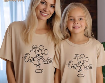 Mickey Lines T-Shirt, Mickey Shirt, Disneyworld Fan Shirt, Mickey Mouse Matching Shirt, Mickey Mouse Lovers Shirt
