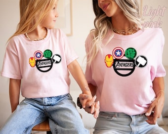 Avengers T-Shirt, MCU Fans Shirt, Capitan America Shield Shirt, Avengers Matching Shirt, Avengers Assemble Tee, Thor's Hammer Shirt