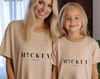 Mickey Since 1928 T-Shirt, Disney Characters Shirt, Disneyworld Fan Shirt, Mickey Mouse Matching Shirt, Mickey Mouse Fan Shirt
