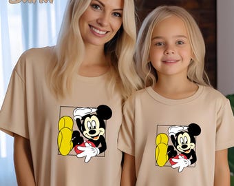 Mickey Mouse Coming Out T-Shirt, Mickey Matching Tee, Mickey Lovers Tee, Mickey Mouse Shirt, Disney Characters Tee
