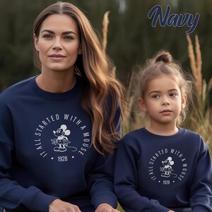 It All Started With A Mouse Sweatshirt, Mickey Mouse Est 1928 Sweatshirt, Mickey Mouse Matching Sweatshirt, Disney World Sweatshirt bild 7