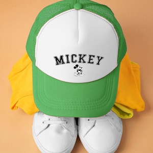 Mickey Foam Mesh-Back Trucker Cap, Disneyland Cap, Disney Trip Hat, Matching Disney Vacation Cap, Disney Family Vacation Hat