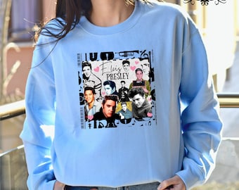 Elvis Presley Sweatshirt, Elvis Presley Collection Sweatshirt, King of Music Sweatshirt, Elvis Presley Gift, Gift for Elvis Presley Fan