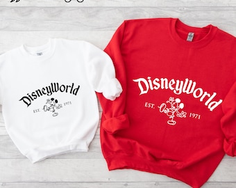 Disneyworld Est 1971 Sweatshirt, Mickey Mouse Sweatshirt, Disneyworld Sweatshirt, Disney Vacation Sweatshirt, Disney Lovers Sweatshirt