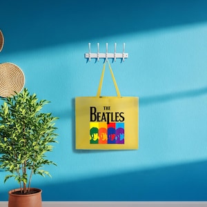 The Beatles Tote Bag, The Beatles 70s Bag, Beatles Gifts, Rock and Roll Tote, Retro Bag, The Beatles Gift, The Beatles Gift Bag