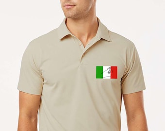 Italian Gesture Polo Shirt, Pinched Finger Gesture Italy Polo Tee, Ma Che Vuoi Tee, Italian Famous Gesture Polo Shirt