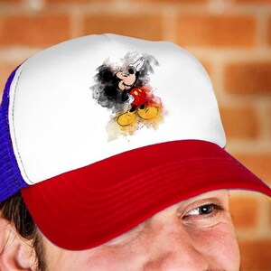 Mickey Foam Mesh-Back Trucker Cap, Disneyland Cap, Disney Trip Hat, Matching Disney Vacation Cap, Disney Family Vacation Hat