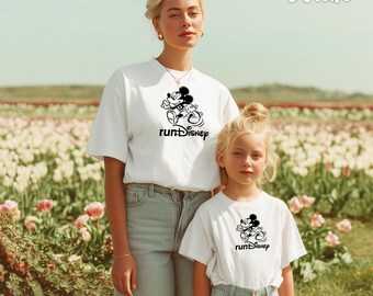 Mickey Run T-Shirt, Mickey Mouse Matching Shirt, Disney Lovers Tee, Run Disney Shirt, Running Mickey Mouse Shirt