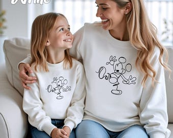 Mickey Lines Sweatshirt, Mickey Sweatshirt, Disneyworld Fan Sweatshirt, Mickey Mouse Matching Sweatshirt, Mickey Mouse Lovers Sweatshirt