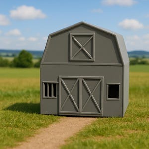 N Scale 1:160 Barn. No Assembly required
