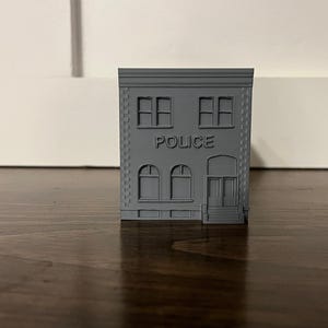 Police Station N Scale 1:160 Gauge  No Assembly Required!