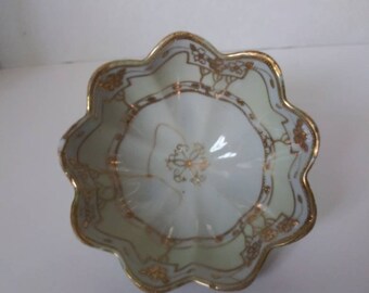 Antique Nippon Chocolate Bowl Nut Bowl Finger Bowl Candy Dish