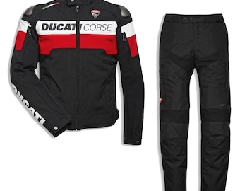 Tute estive Ducati Corse Tex / Abbigliamento da motociclista impermeabile con armatura CE